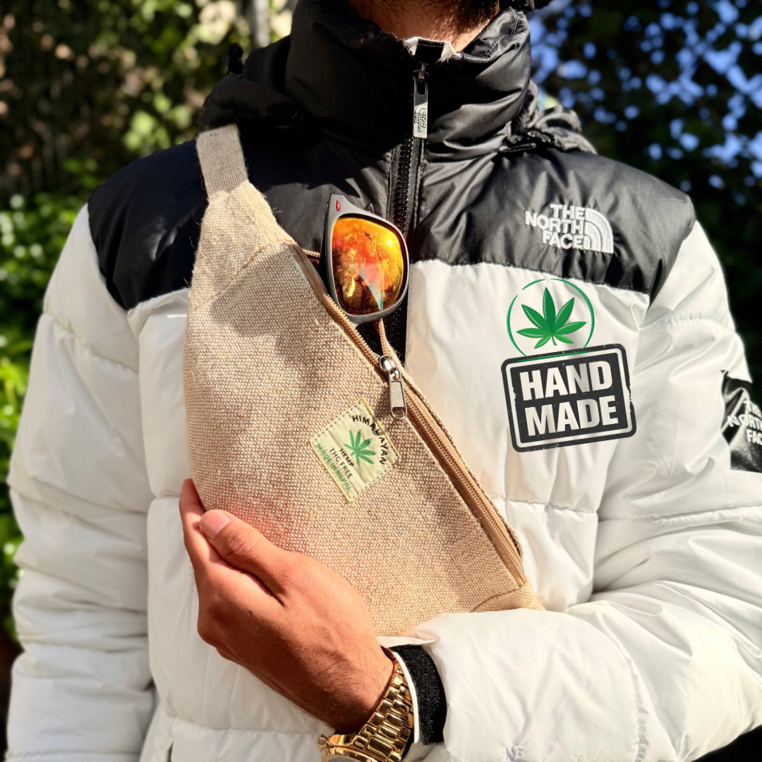 Handmade Hemp Waist Bag | Sustainable Everyday and Travel Fanny Pack|Free UK Shipping|