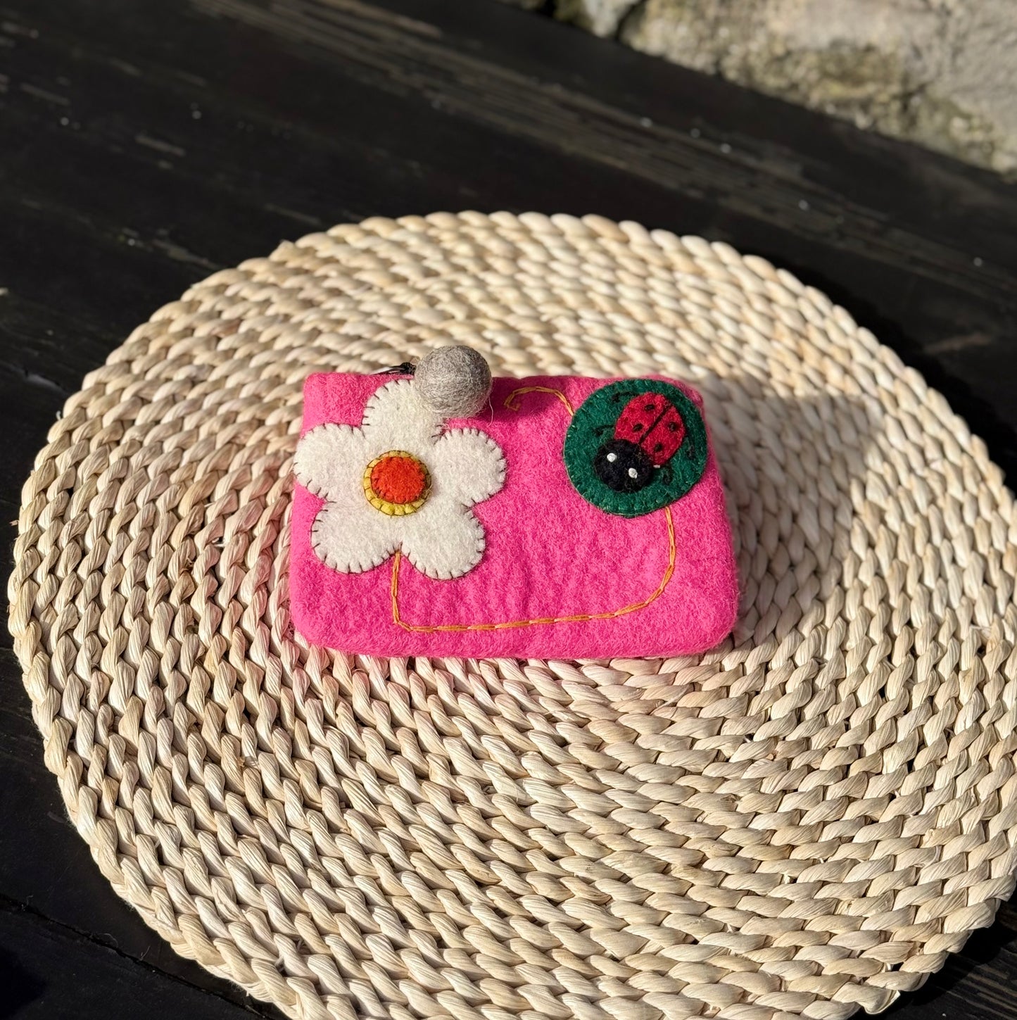 Handmade Cute Felt Coin Pouch| Eco-Friendly Wallet |Sustainable Gift |Free Shipping