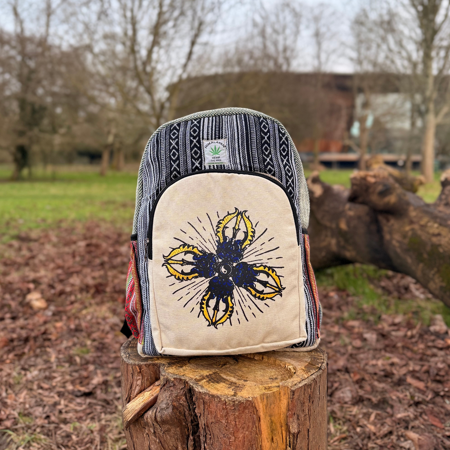 Sustainable Hemp Backpack | Handmade & Durable | Perfect for Everyday Outing,Travel, School & Hiking | Free Delivery Uk