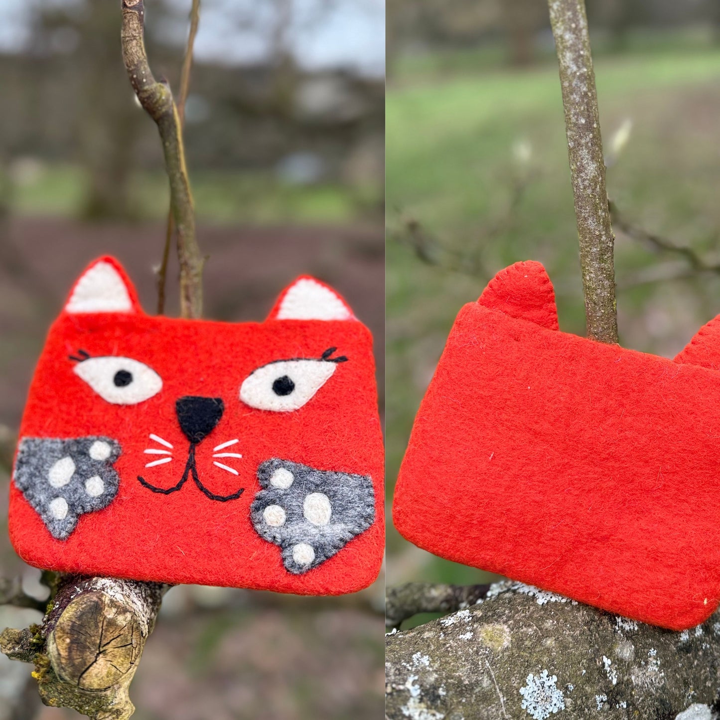 Handmade Cute Felt Coin Pouch| Eco-Friendly Wallet |Sustainable Gift |Free Shipping