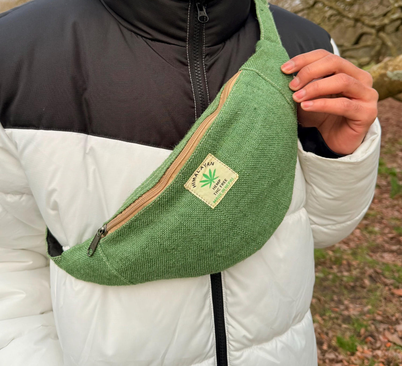 Handmade Hemp Waist Bag | Sustainable Everyday and Travel Fanny Pack|Free UK Shipping|