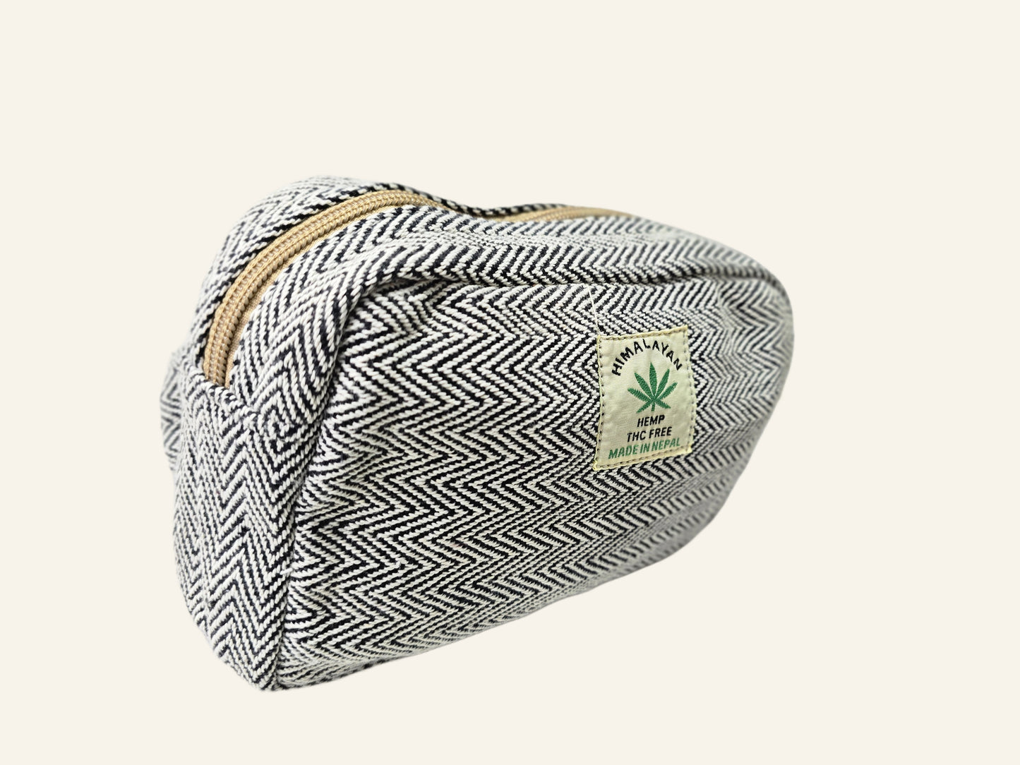 Eco-Friendly Hemp Fanny Pack with 2 Pockets & Adjustable Strap – Handmade in Nepal