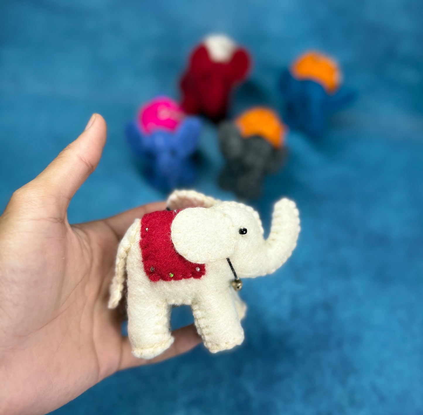 Handmade Felt Elephant | Sustainable Wool Decor & Gift | Fair Trade | Eco-Friendly Toy