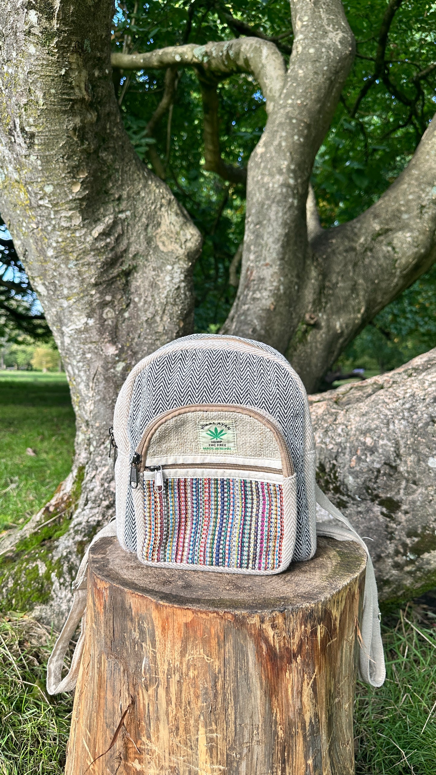 Sustainable Hemp Backpack - Handmade in Nepal | Eco-Friendly, Durable, Fast Delivery In Uk