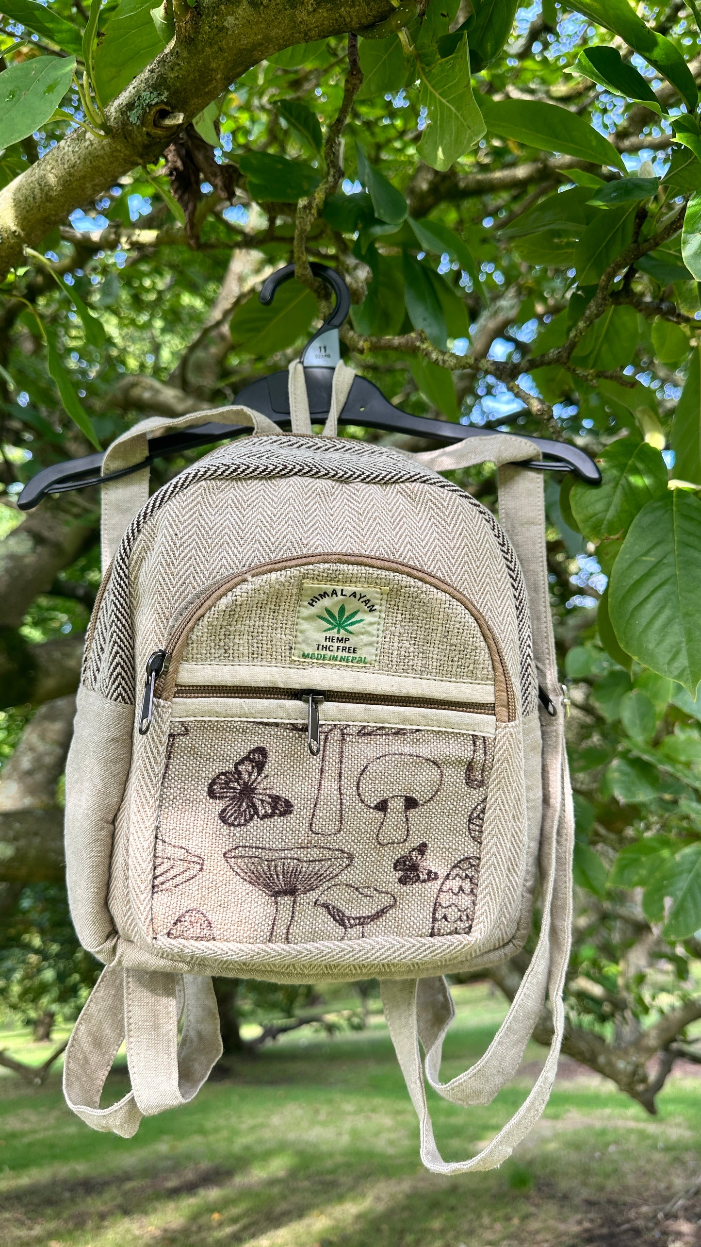 Sustainable Hemp Backpack - Handmade in Nepal | Eco-Friendly, Durable, Fast Delivery In Uk