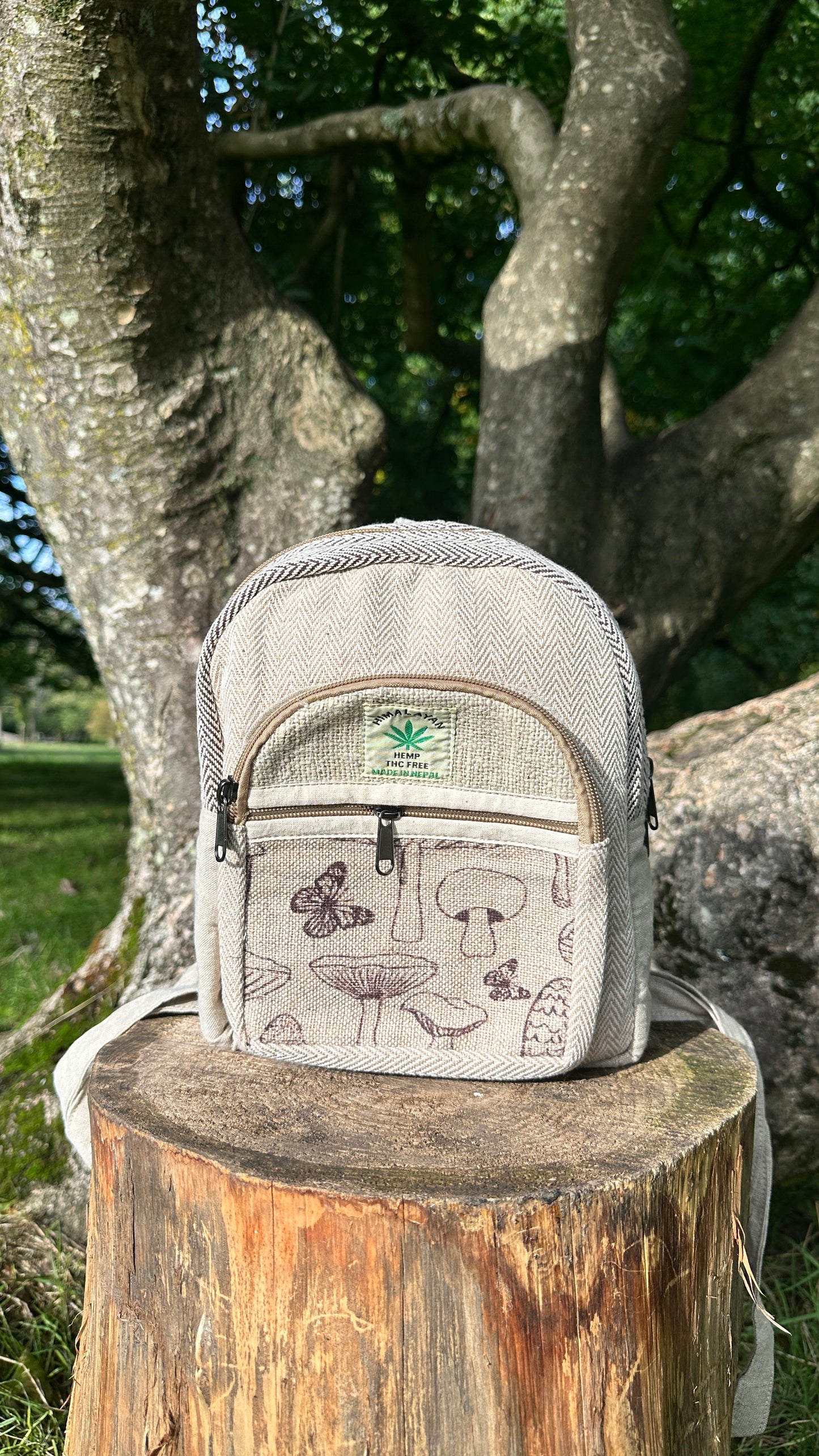 Sustainable Hemp Backpack - Handmade in Nepal | Eco-Friendly, Durable, Fast Delivery In Uk