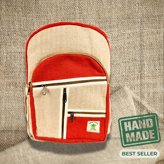 Handmade Hemp Backpack | Eco-Friendly & Spacious | Sustainable Travel & Daily Use | Free UK Delivery