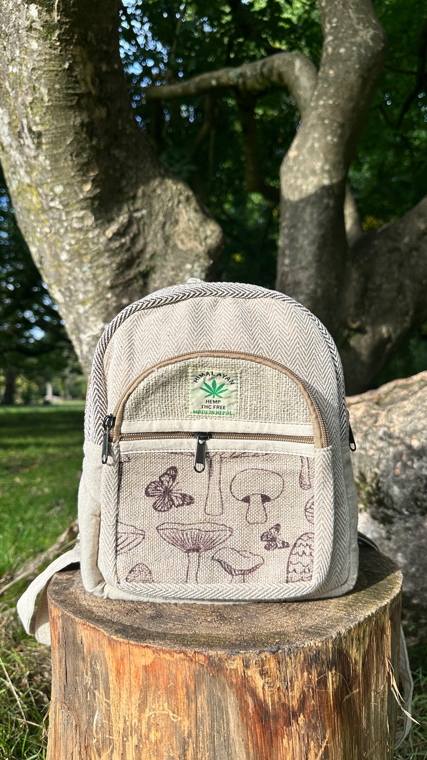 Sustainable Hemp Backpack - Handmade in Nepal | Eco-Friendly, Durable, Fast Delivery In Uk