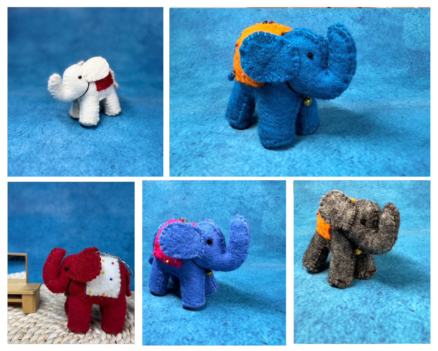 Handmade Felt Elephant | Sustainable Wool Decor & Gift | Fair Trade | Eco-Friendly Toy