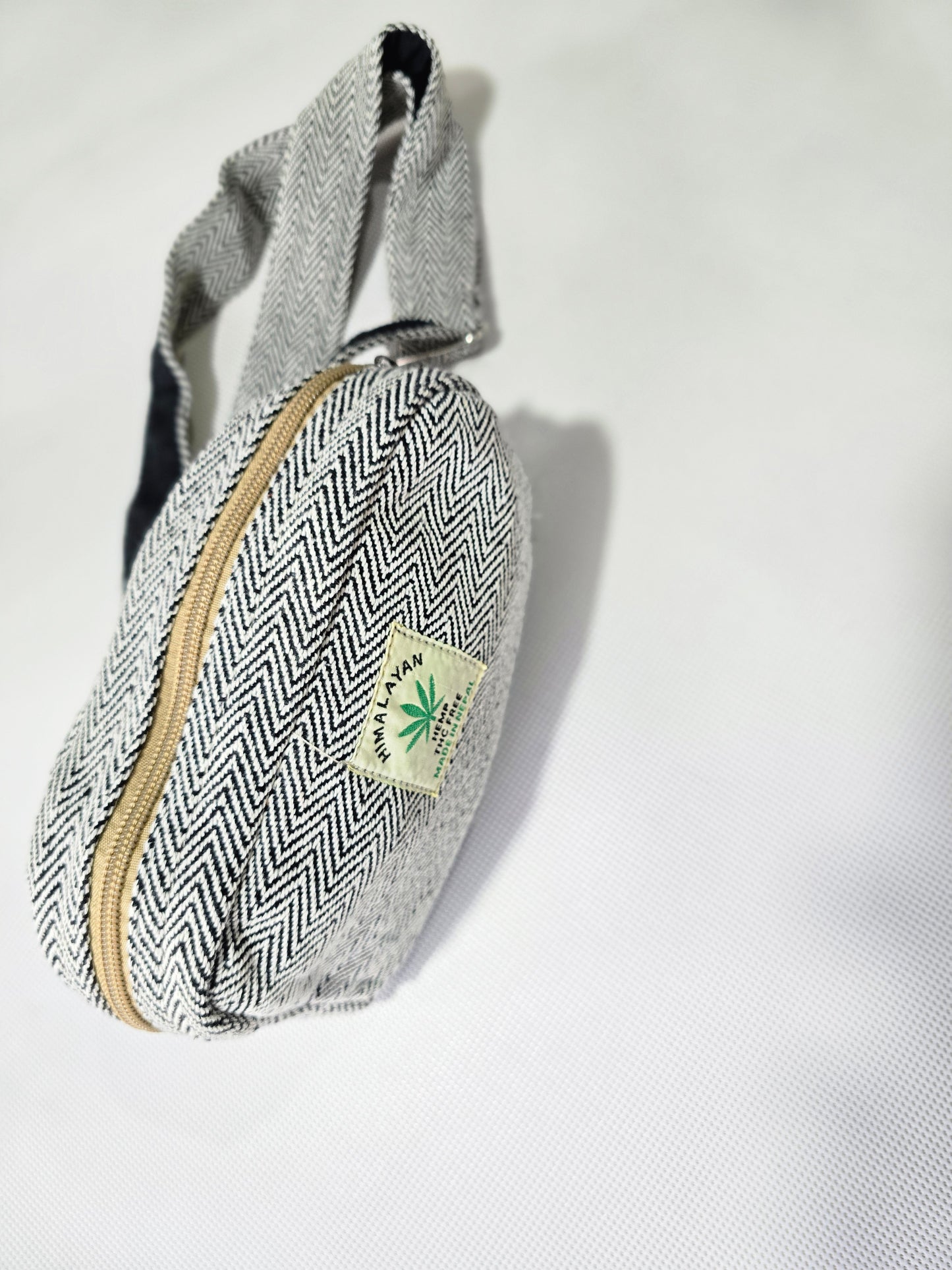 Eco-Friendly Hemp Fanny Pack with 2 Pockets & Adjustable Strap – Handmade in Nepal