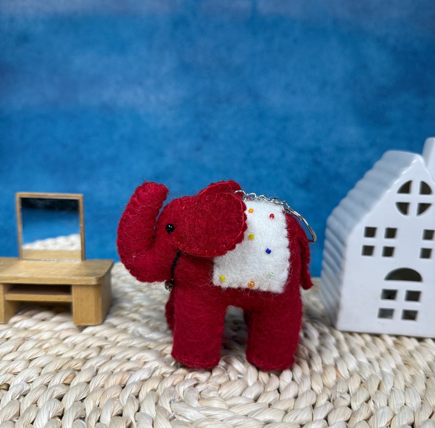 Handmade Felt Elephant | Sustainable Wool Decor & Gift | Fair Trade | Eco-Friendly Toy