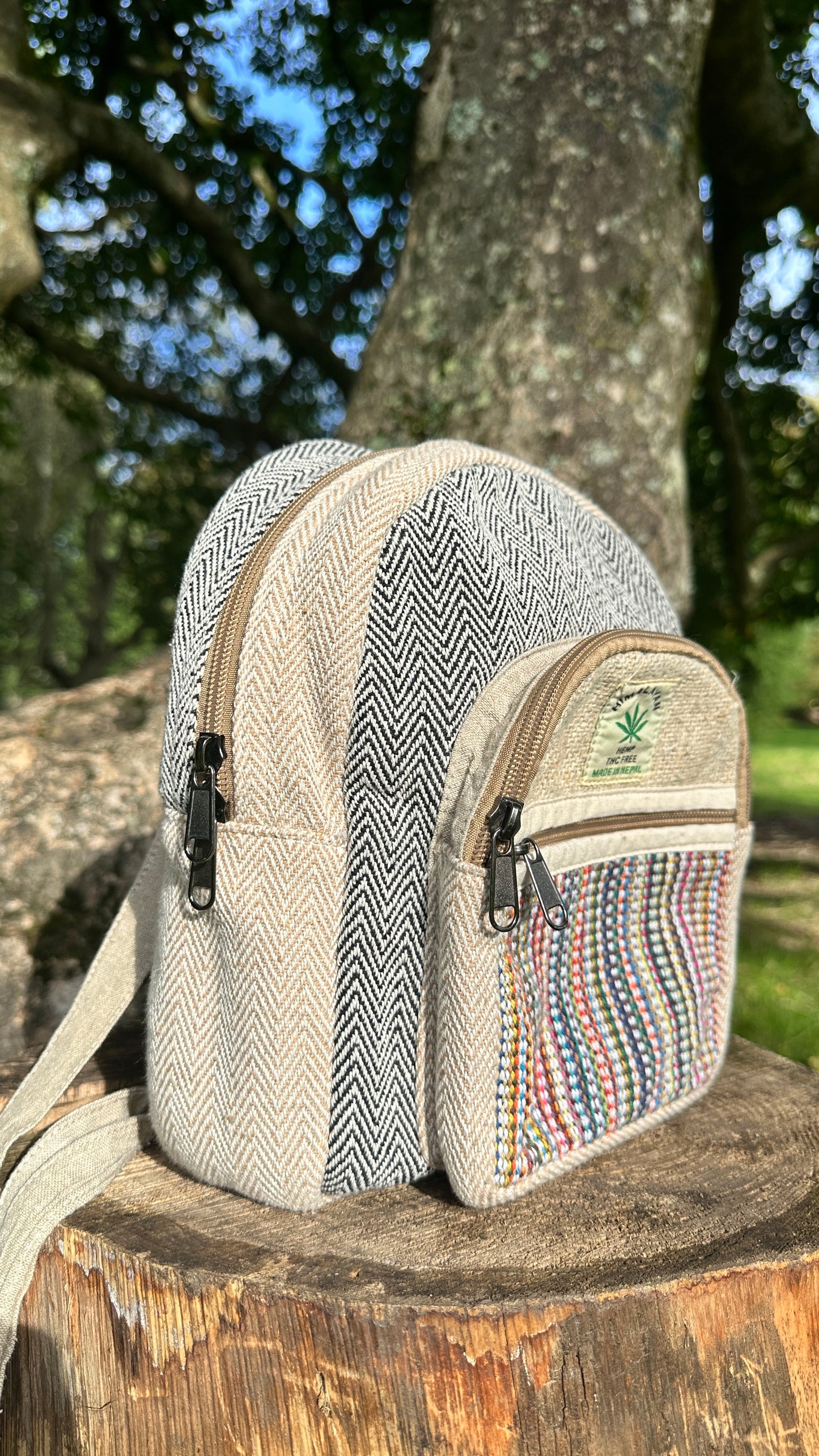 Sustainable Hemp Backpack - Handmade in Nepal | Eco-Friendly, Durable, Fast Delivery In Uk