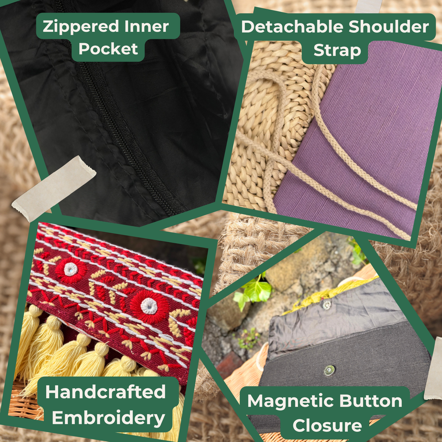 Handcrafted Eco-Friendly Jute Bags