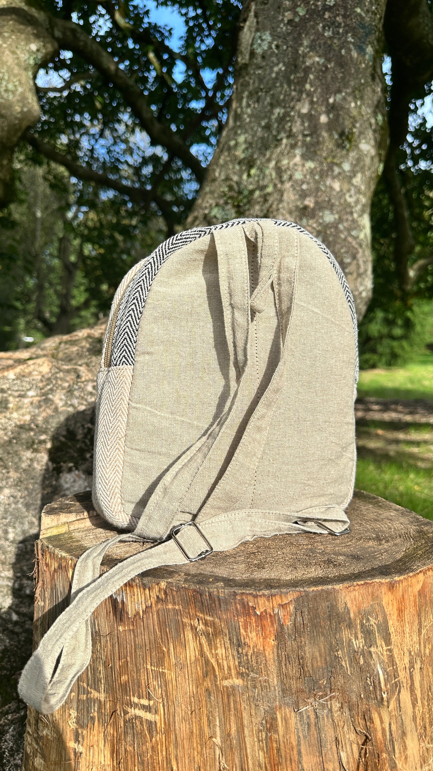 Sustainable Hemp Backpack - Handmade in Nepal | Eco-Friendly, Durable, Fast Delivery In Uk