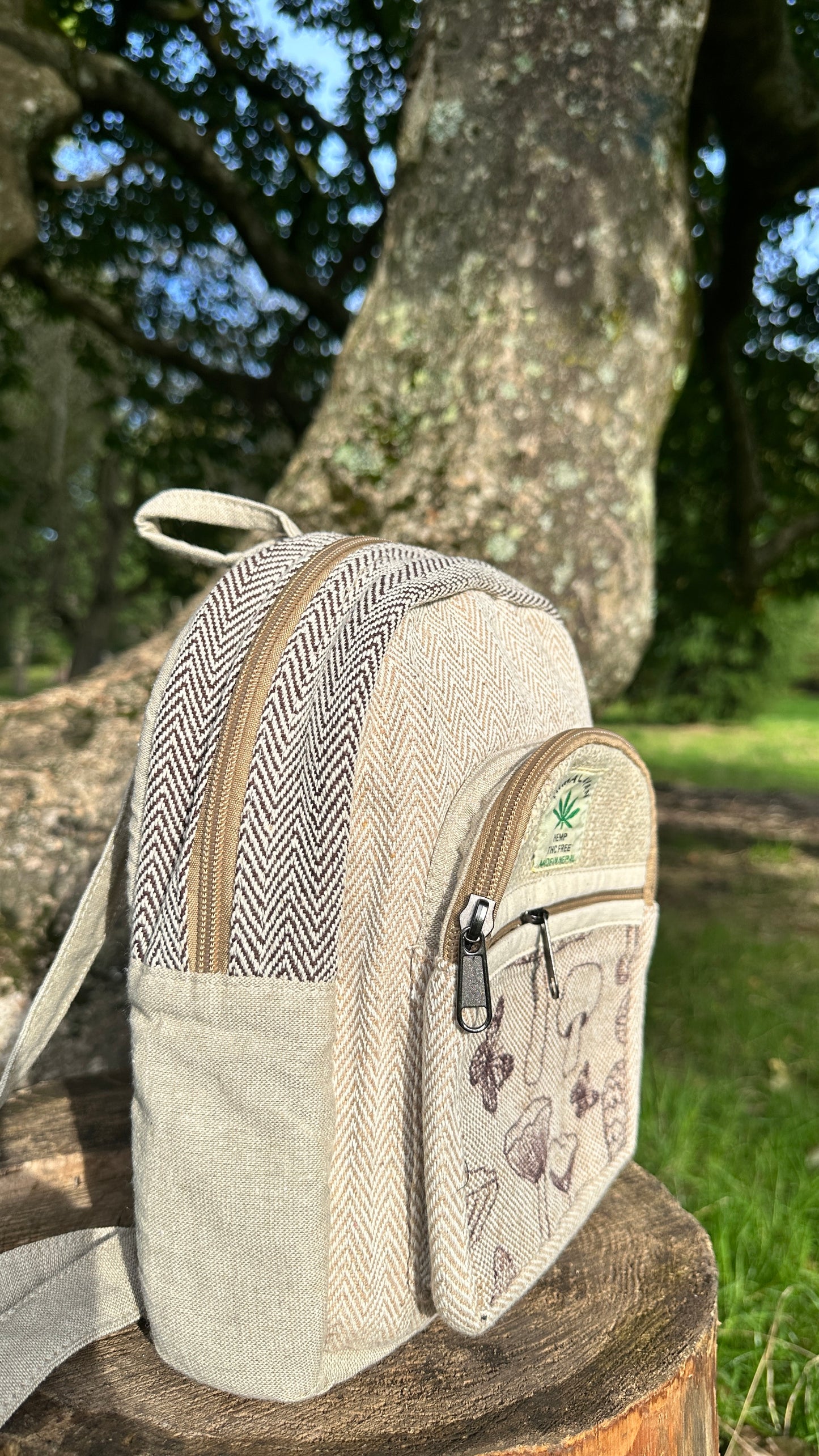 Sustainable Hemp Backpack - Handmade in Nepal | Eco-Friendly, Durable, Fast Delivery In Uk