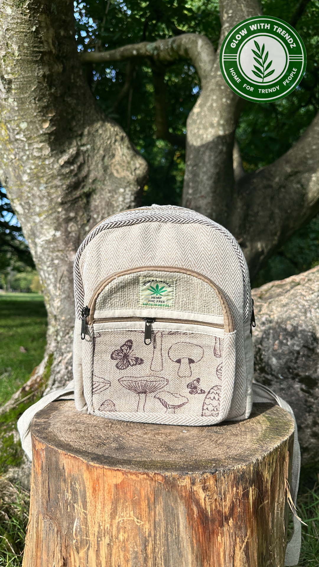 Sustainable Hemp Backpack - Handmade in Nepal | Eco-Friendly, Durable, Fast Delivery In Uk