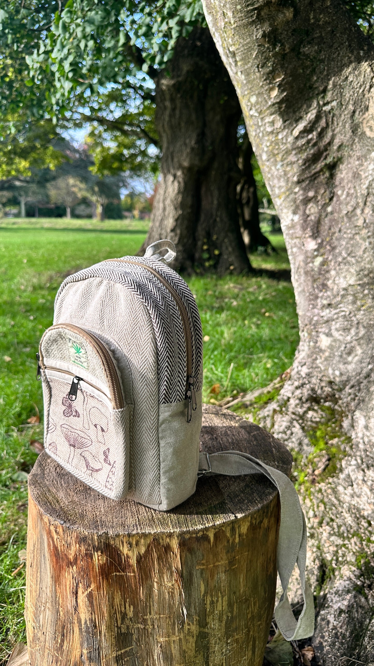 Sustainable Hemp Backpack - Handmade in Nepal | Eco-Friendly, Durable, Fast Delivery In Uk