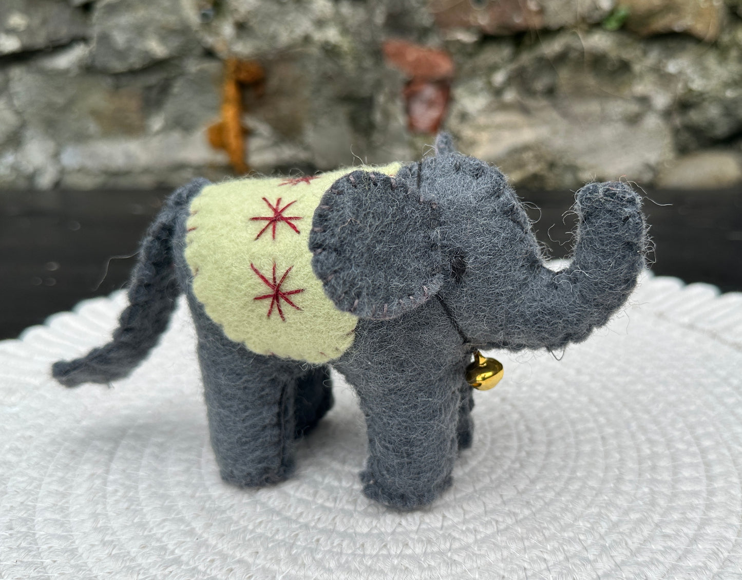 Handmade Elephant Plush Toy – Eco-Friendly, Sustainable Kids Decor