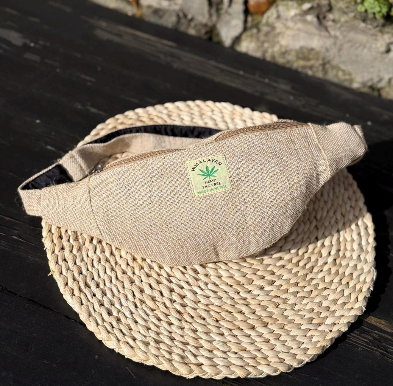 Handmade Hemp Waist Bag | Sustainable Everyday and Travel Fanny Pack|Free UK Shipping|