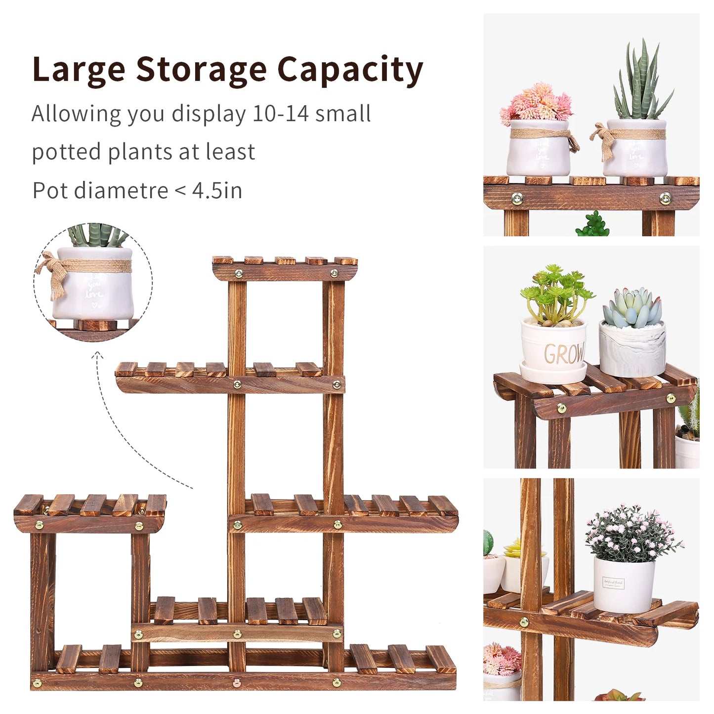 Multi-Tiered Succulent & Flower Display Rack