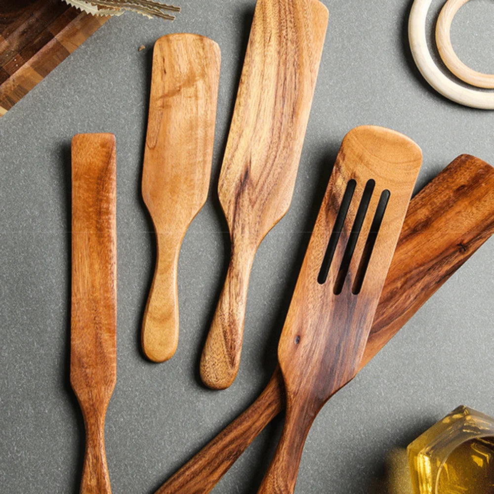 🌿 Eco-Friendly Wooden Kitchen Tool 1-7pcs/set