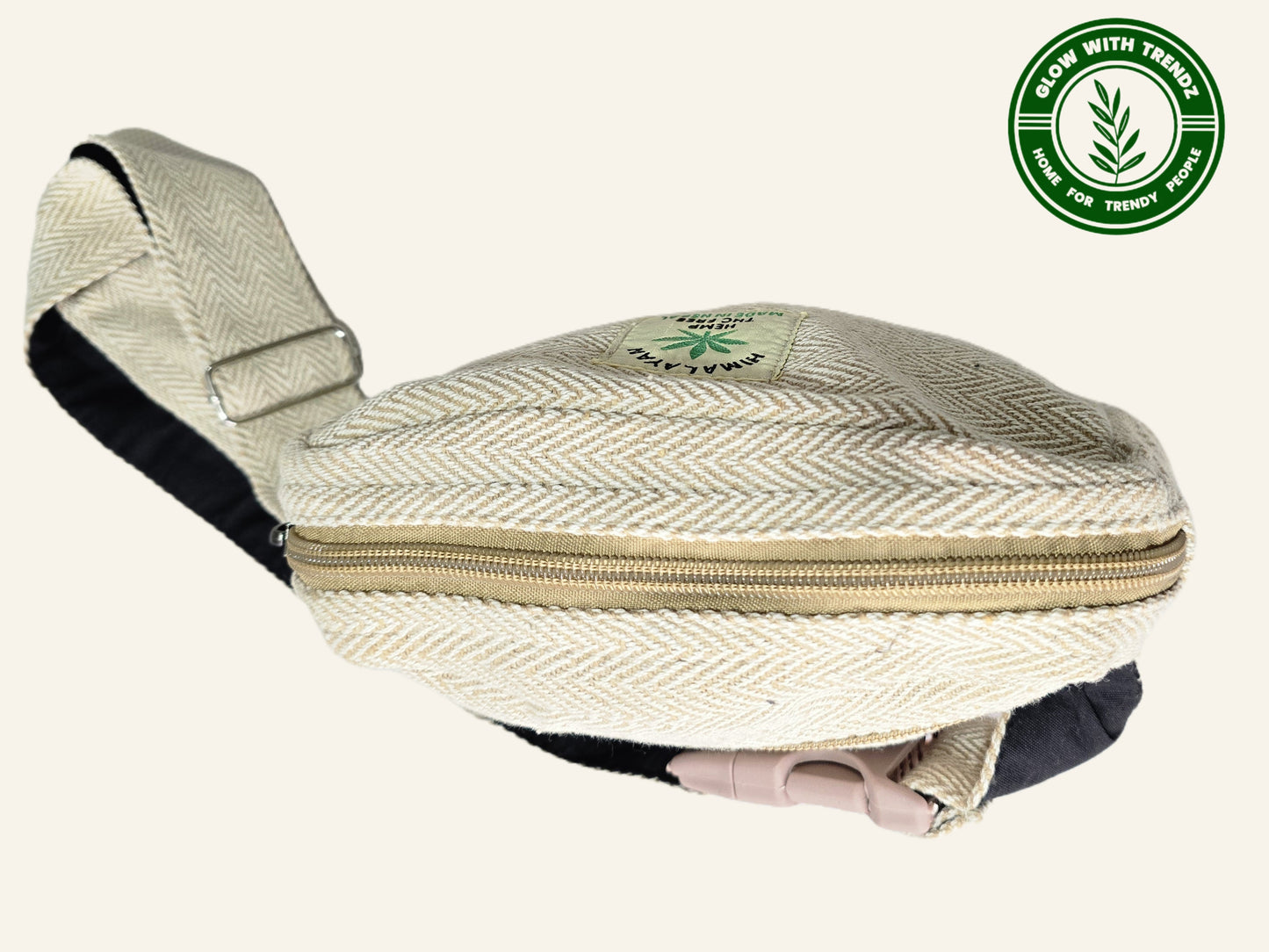 “Eco-Friendly Hemp Sling Bag - Handmade in Nepal | Sustainable Crossbody | Fast UK Delivery”