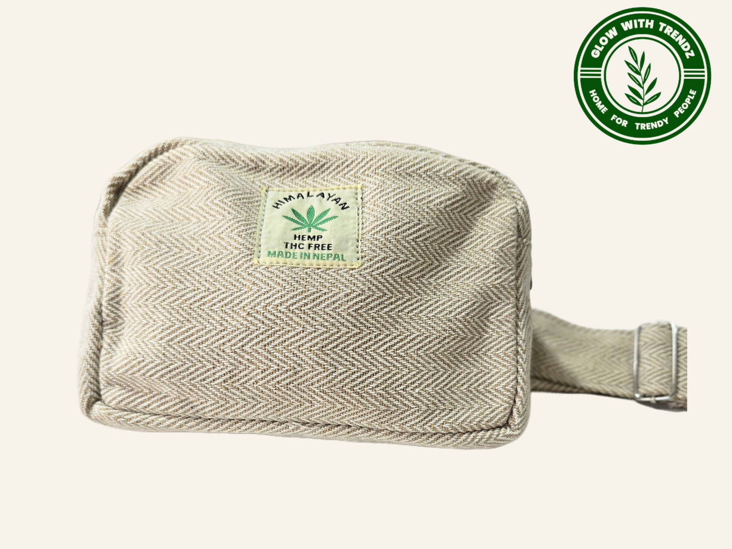 “Eco-Friendly Hemp Sling Bag - Handmade in Nepal | Sustainable Crossbody | Fast UK Delivery”