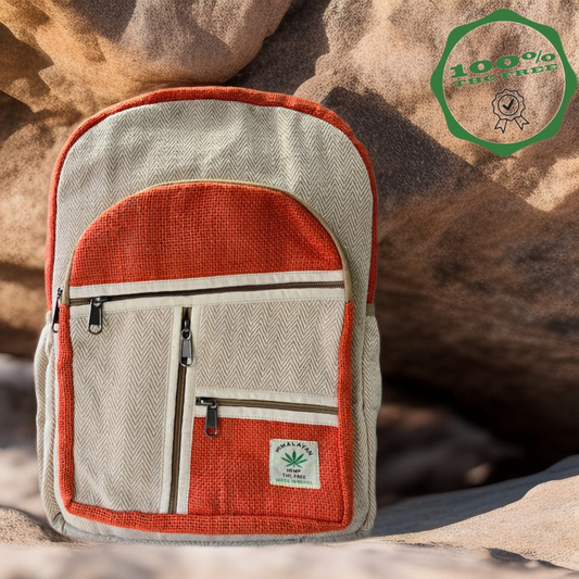 Eco-Friendly  Hemp Backpack – Durable, Stylish, and Sustainable | 7 Pocket | 100% THC Free |3-Day UK Delivery!