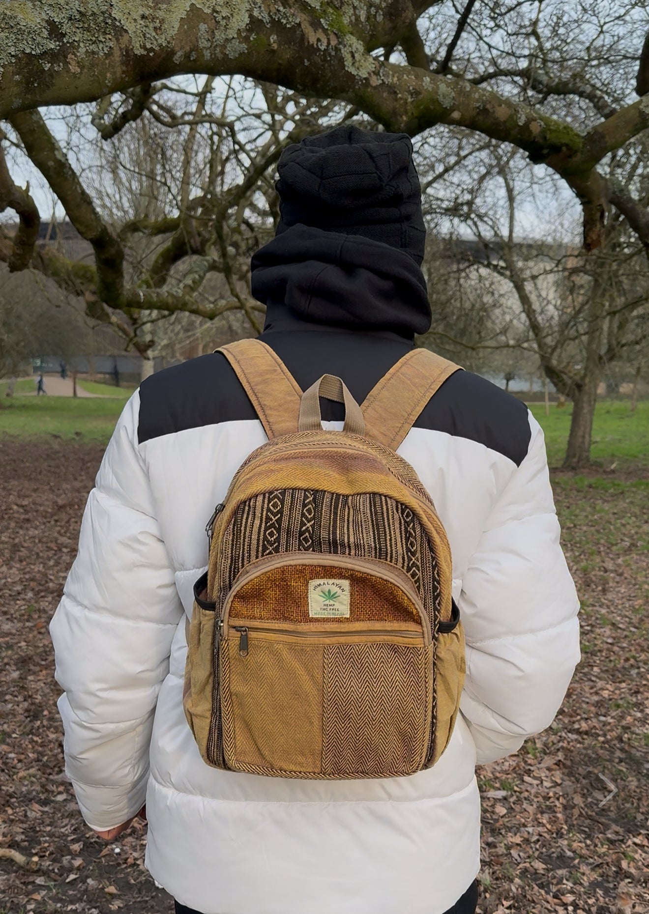 Handmade Hemp Backpack | Sustainable | Travel Friendly | Free Shipping Uk
