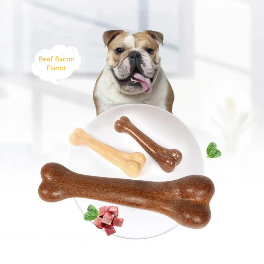 Dog Bone Chew Toys - Natural, Non-Toxic, Anti-Bite Dental Care