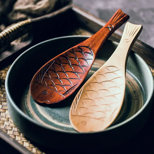 Eco-Friendly Handmade Wooden Rice Spoon 🌿