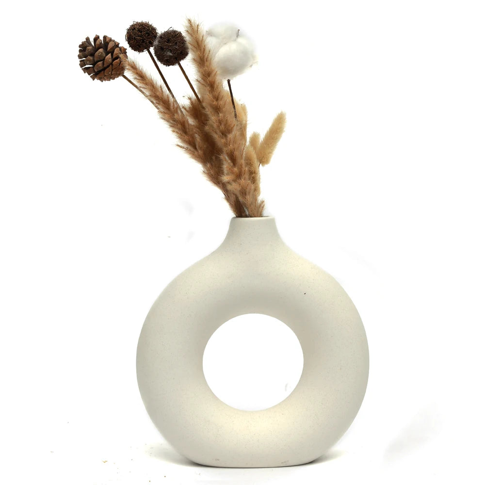 Ceramic Donuts Flower Vase