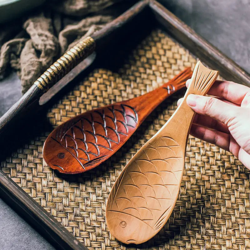 Eco-Friendly Handmade Wooden Rice Spoon 🌿