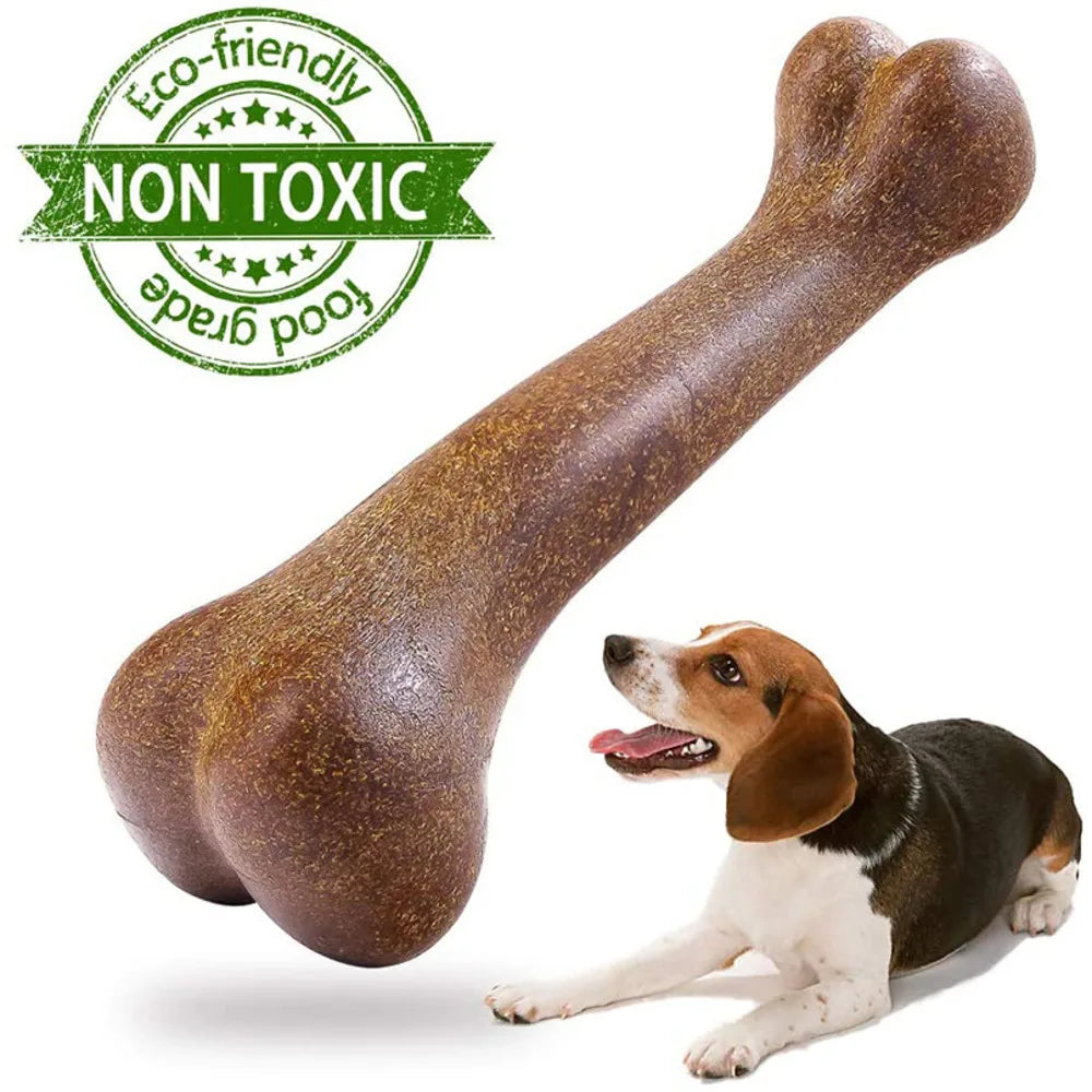 Dog Bone Chew Toys - Natural, Non-Toxic, Anti-Bite Dental Care