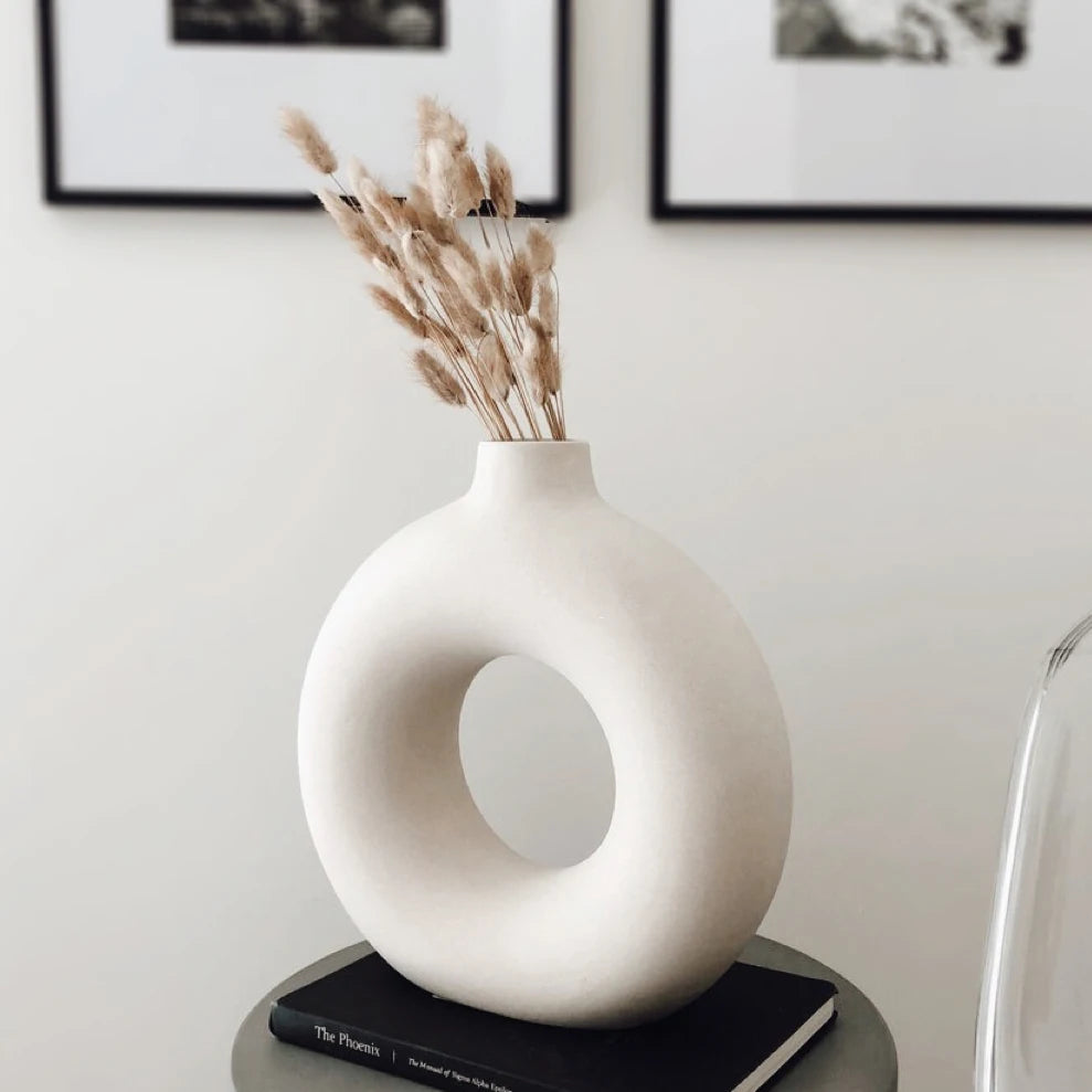 Ceramic Donuts Flower Vase