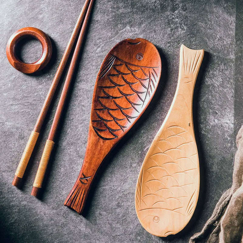 Eco-Friendly Handmade Wooden Rice Spoon 🌿