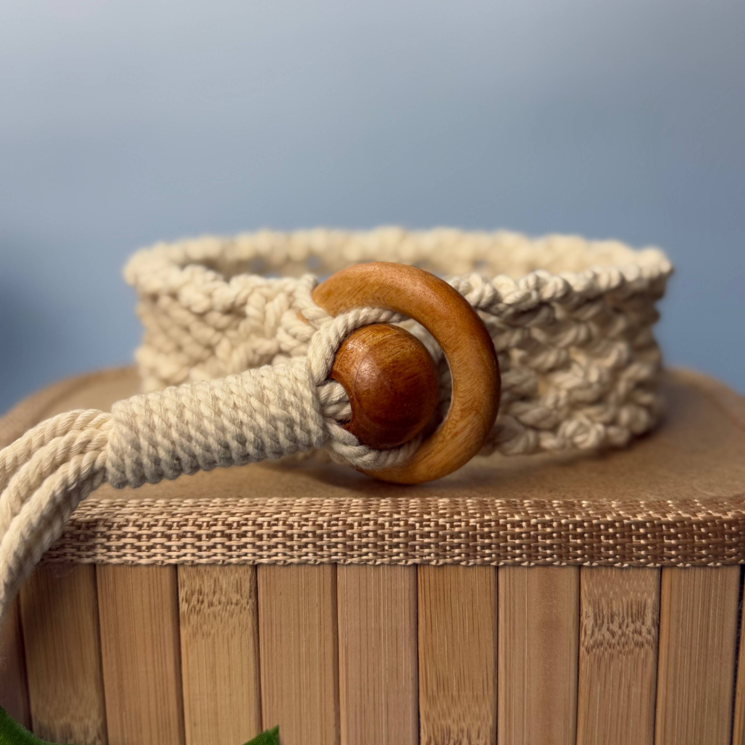 Handcrafted Boho Macramé Curtain Tiebacks | Natural Cotton with Wooden Accent | Eco-Friendly Home Decor | Free UK Shipping