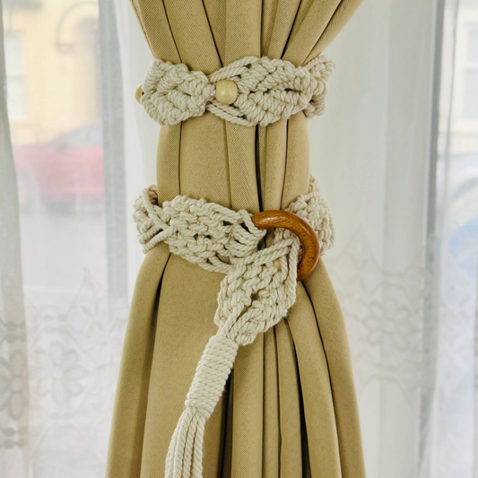 Eco-Friendly Macramé Curtain Tiebacks Handcrafted Elegance for Sustainable Homes