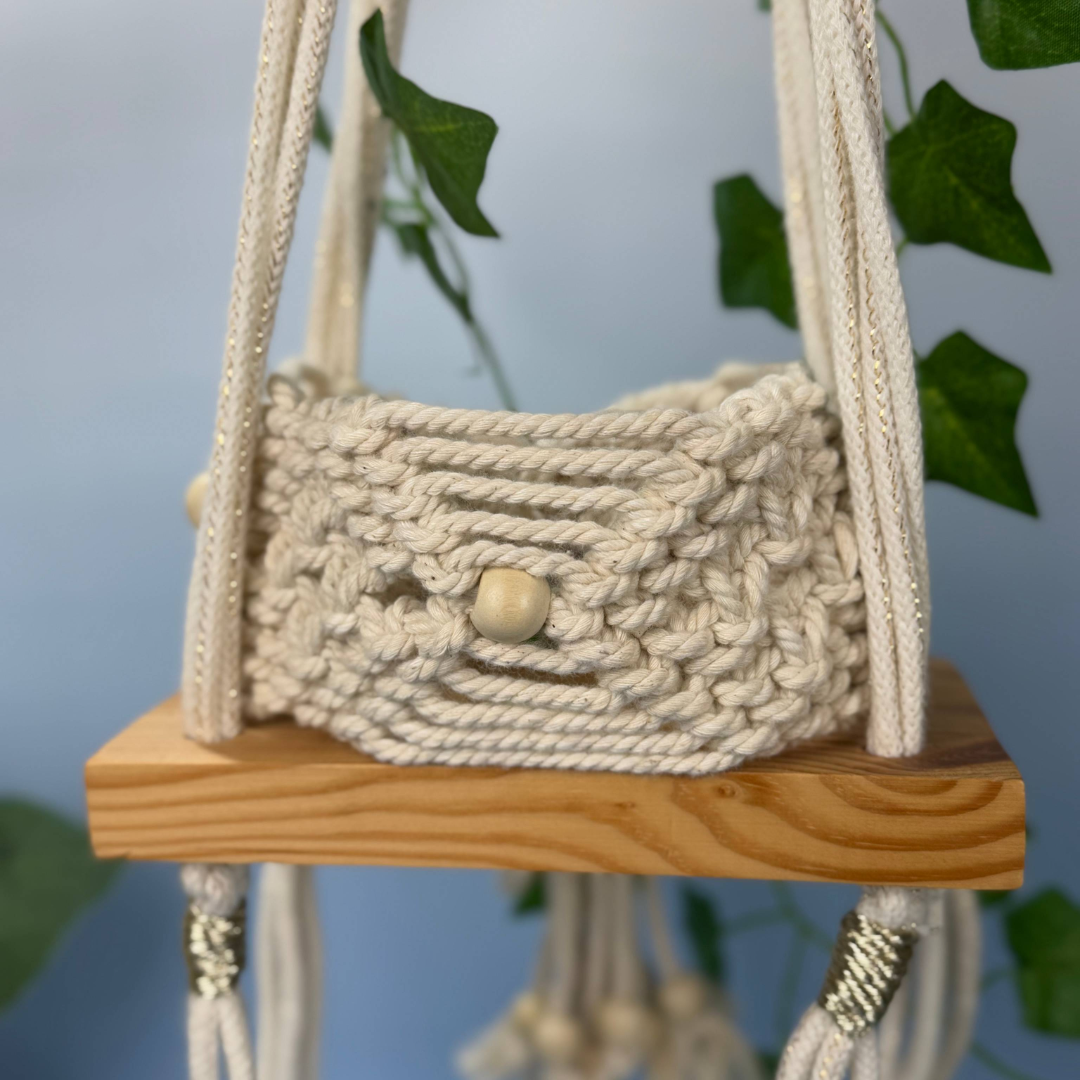Boho Macramé Curtain Tiebacks | Handmade Cotton Rope with Wooden Beads | Eco-Friendly Window Decor
